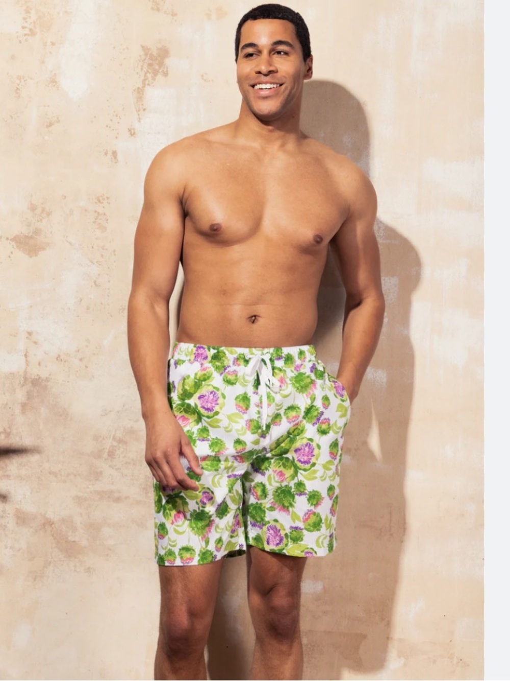 MOTT50 Men’s Swim Trunks Violetta Tropical Floral Board Short XL UPF50+ like new